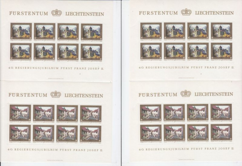 LIECHTENSTEIN [1978] MiNr 0706-09 Kleinbogen ( **/mnh )