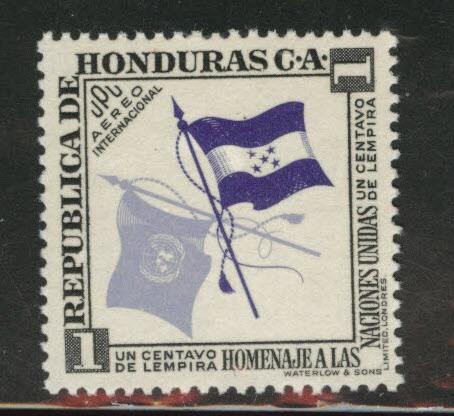 Honduras  Scott C222 MNH** 1955  airmail flag stamp