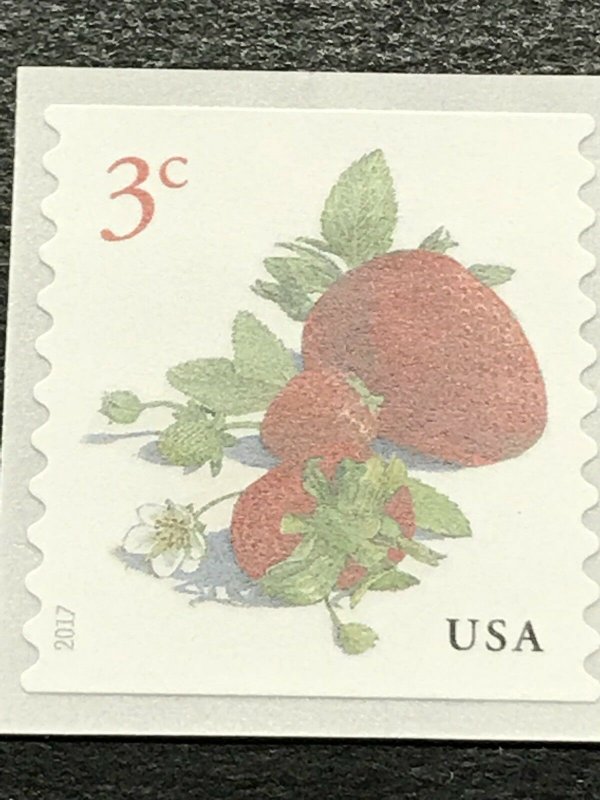 Scott #5201 2017 03c Strawberries (Coil Single - APU) 2017 - MNH 