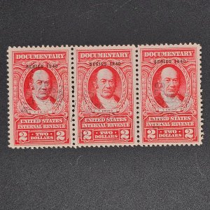 US R301 strip of 3 used cut cancel  VF-NG-