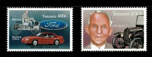 Tanzania 1994 - 100 Years of Ford Automobiles - Set of 2v - 1100, 1102 - MNH