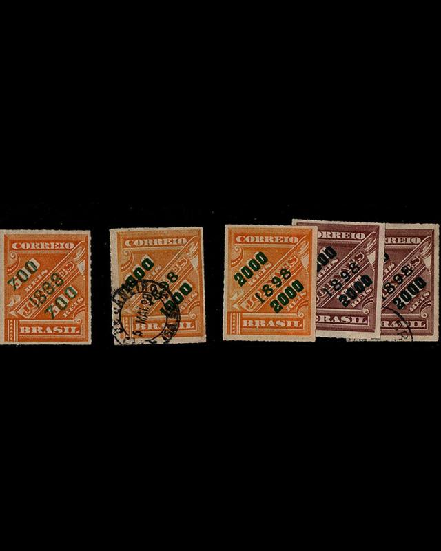  BRAZIL 1898  SC 125C,127C,128C UNUSED CLEAN 100.25