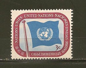 United Nations 4 UN Flag MNH