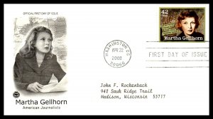 US 4248-4252 Journalists PCS Set of Five Typed FDC