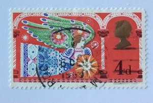 Great Britain 1969 Scott 605 used - 4p, Christmas, Angel