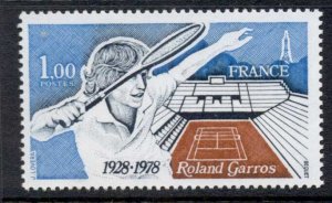 France 1978 Roland Garros Tennis MUH