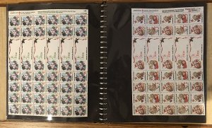 38 Different MNH Christmas Seal Sheets in album - See all scans - Free Ship