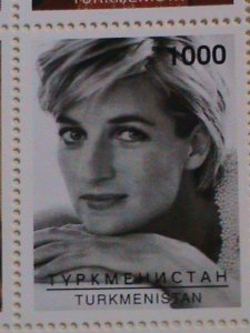 TURKMENISTAN STAMP: 1997- PRINCESS DIANA-THE BEAUTY OF  PRINCESS-MINT NH