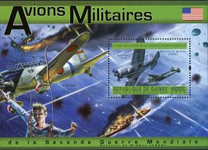USA Military Aircrafts Stamp Seversky P-35 Lockheed P-38 Airplane S/S MNH #9058 