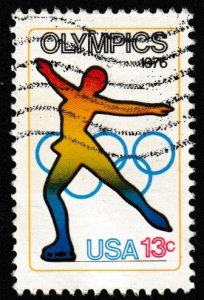 SC# 1698 - (13c) - Winter Olympics, skating, used single