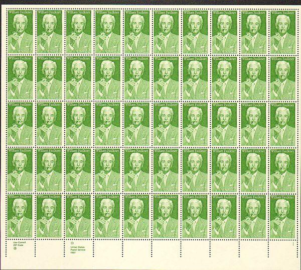 US #2350 Mint Sheet William Faulkner 