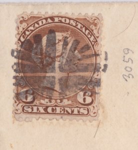 CANADA cover 1871 fancy cancel #27 Large Queen