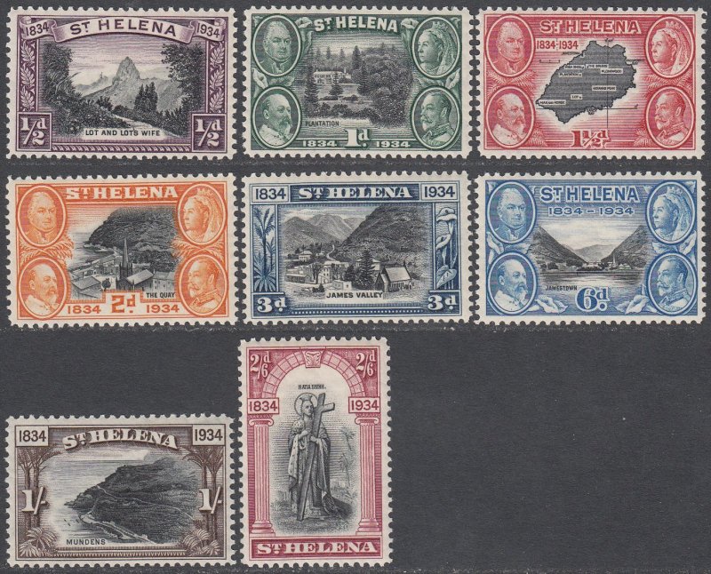 St. Helena 101-108 MNH Short Set CV $72.55