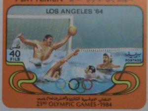 YEMEN-1984-SC#325-OLYMPIC GAMES-LOS ANGELES  MNH -S/S EST. $14 VERY FINE