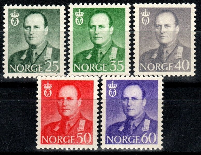 Norway #408-12 MNH CV $23.25 (X6129)