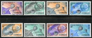 Congo, D.R. Scott 534-41 - Centenary of the I.T.U. Set - SCV $3.05