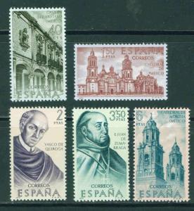 Spain Scott 1630-1634 MNH** New World Explorer set 1970