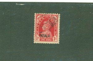 PATIALA INDIAN STATE 101 USED CV $3.75 BIN $1.85