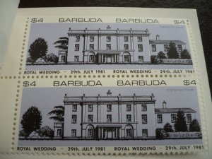 Stamps - Barbuda - Scott# 493-495 - Mint Never Hinged Booklet
