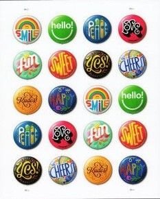 US #5928b (5919-5928) Pinback Buttons - MNH