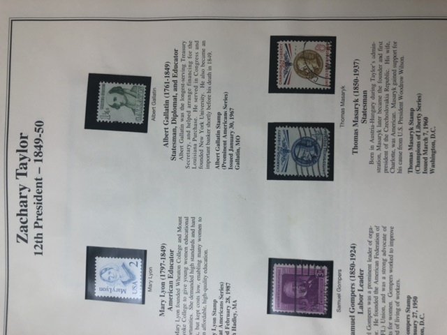 Scott’s Minuteman Album For U.S. Stamps & Some  President Stamps