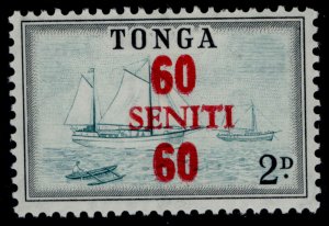 TONGA QEII SG201, 60s on 2d, NH MINT.