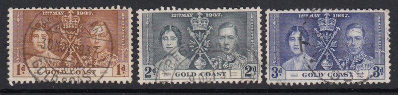 Gold Coast, Sc 112-114 (SG 117-119), used