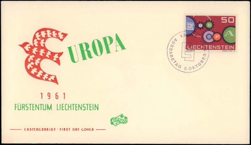 Liechtenstein, Worldwide First Day Cover, Europa