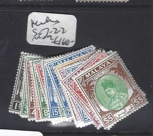 MALAYA PERLIS (PP2612B)  SULTAN SET SG 7-22  MOG 