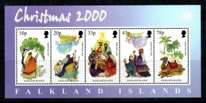 FALKLAND ISLANDS SGMS890 2000 CHRISTMAS  MNH