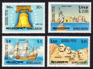 Bangladesh Bicentenary of American Revolution 4v SG#80/83