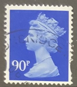 GREAT BRITAIN ELLIPTICAL MACHINS USED 1993-2011 90p BLUE 2band.Y1741