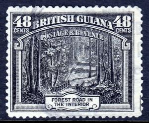 BRITISH GUIANA — SCOTT 217 (SG 295) — 1934 48¢ KGV ISSUE — USED — SCV $10.00