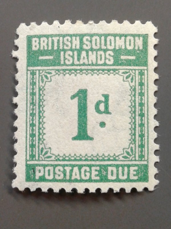 Solomon Islands J1 F-VF MLH.  Scott $ 4.50