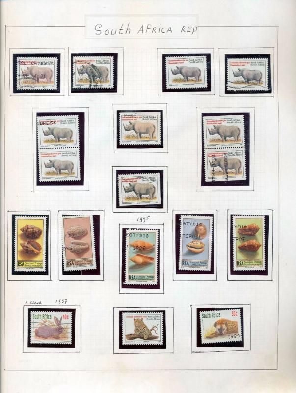 SOUTH AFRICA 1987/97 Wildlife M&U Collection 100+Items (pie 99)