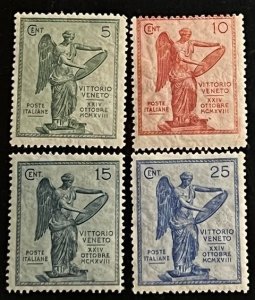 Italy Scott# 136-139 Unused F/VF HR Set of 4 Perf. 14 Cat $10.00