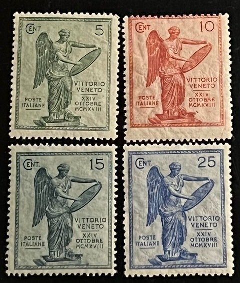 Italy Scott# 136-139 Unused F/VF HR Set of 4 Perf. 14 Cat $10.00