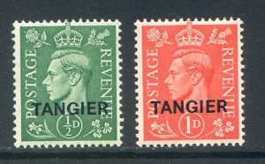 Morocco Agencies (Tangier) 1/2d Pale Green & 1d Pale Scarlet SG251/2 Mounted