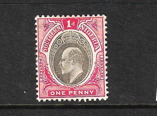 SOUTHERN NIGERIA   1904-07  1d  KEVII  MLH    SG 22