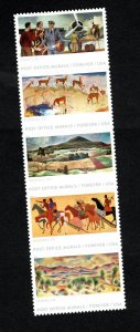 5372-76 Post Office Murals Vertical Strip  MNH 2019