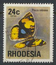 Rhodesia   SG 504  SC# 343 Used  Butterflies   see details 