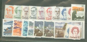 Canada #586-601/604-05  Single (Complete Set)