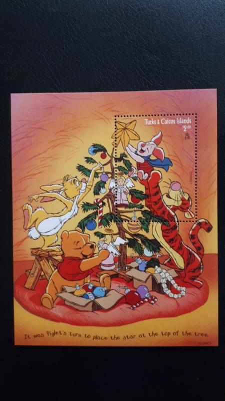 Disney - Turks & Caicos Islands 1996. - Christmas ** MNH Block/1