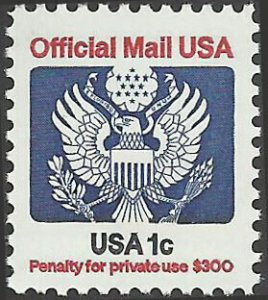 # O127 Mint Never Hinged ( MNH ) EAGLE HOLDING ARROWS AND BRANCH