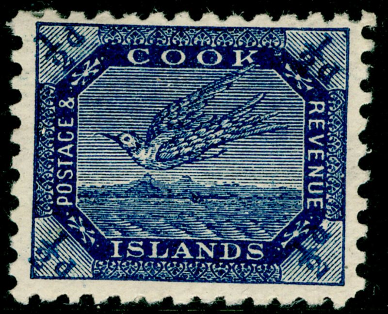 COOK ISLANDS SG11ba, ½d steel blue, M MINT.