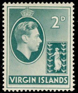 BRITISH VIRGIN ISLANDS SG113, 2d grey, LH MINT. CHALKY