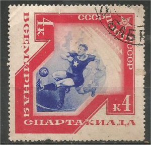 RUSSIA, 1935, used 4k,,Soccer. Scott 562