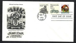 2911 Juke Box Unaddressed ArtCraft FDC