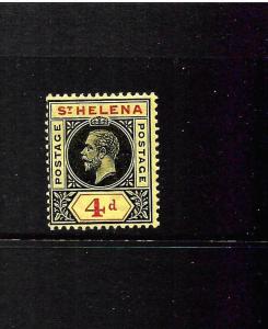 ST HELENA  1912  4d   KGV   MLH    SG 83