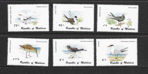 BIRDS - MALDIVES #861-6   MNH